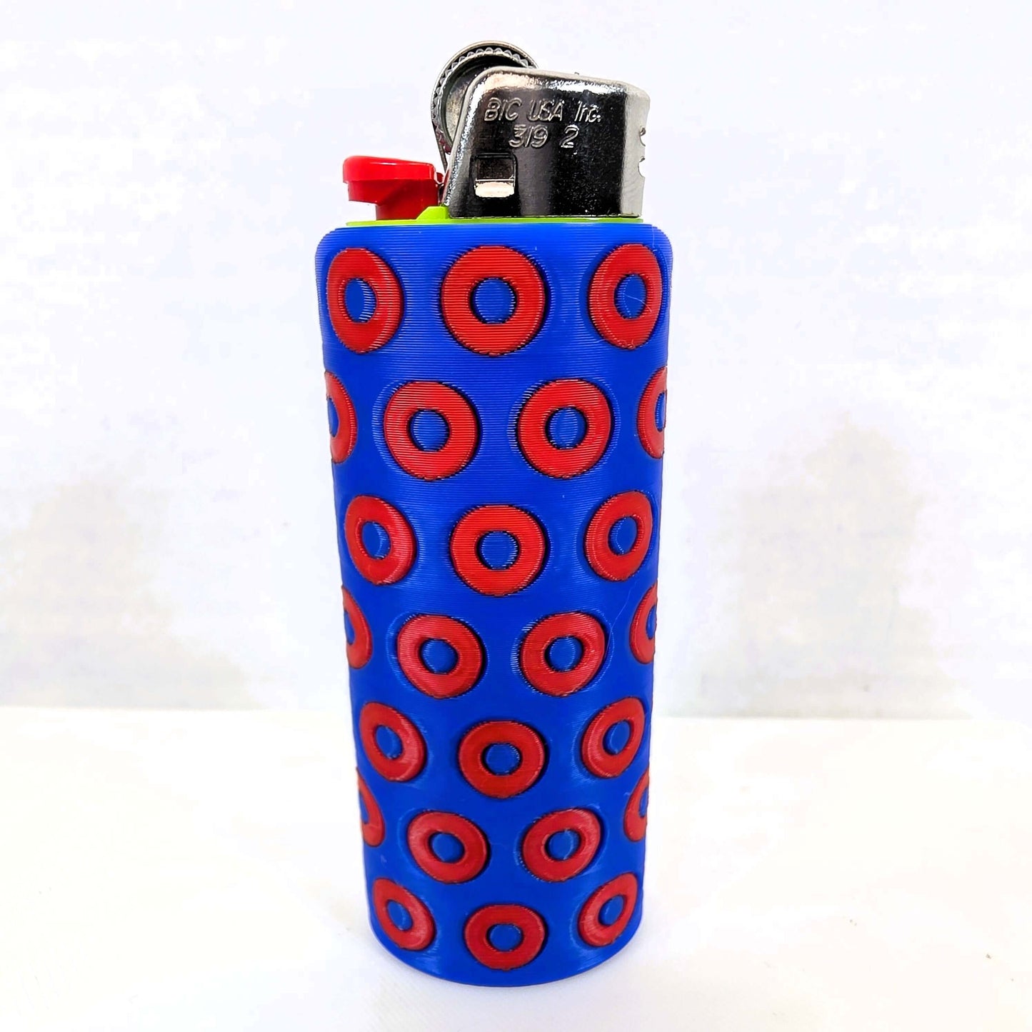 Phish Donut Lighter Sleeve | Personalized Donut Lighter Case | 3D Printed Bic Lighter Cover | Keychain Option