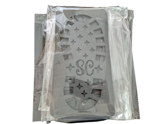 Christmas Footprint Stencils